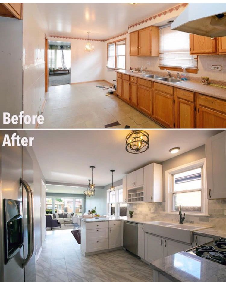 Kitchen Remodeling — Kitchen Refacing renovation by Ulterior Homes in Edmonton, Alberta